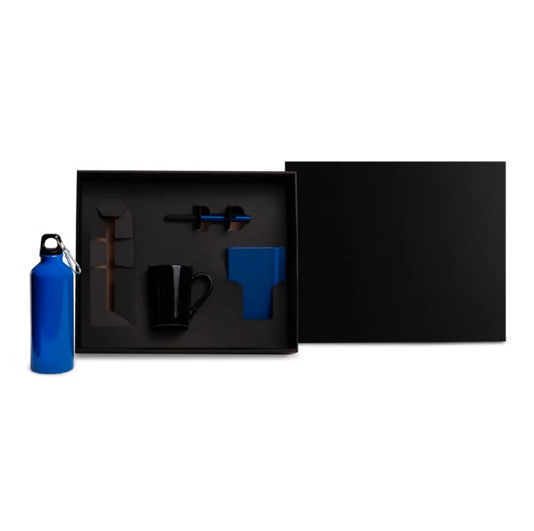 Kit EXECUTIVO - Squeeze E Acessórios - Azul - 4 Peças