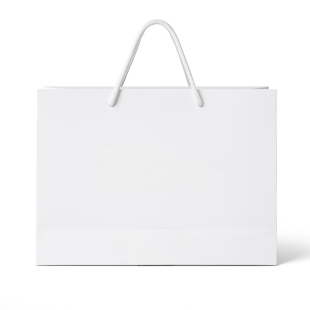 Sacola de Papel Horizontal - BRANCO