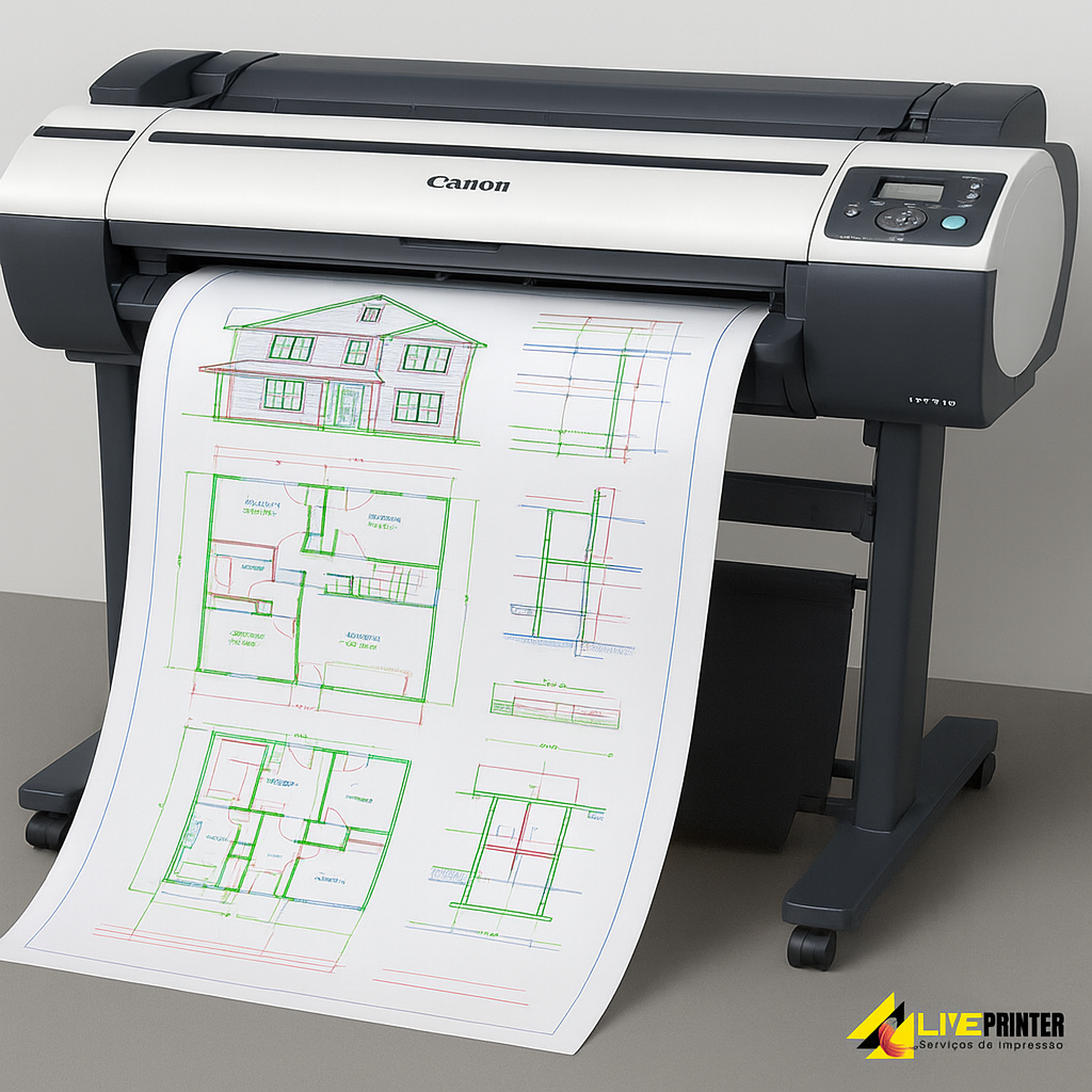 Plotagem Preto e Branco  - Monocromática - Só Linhas - Metro Linear