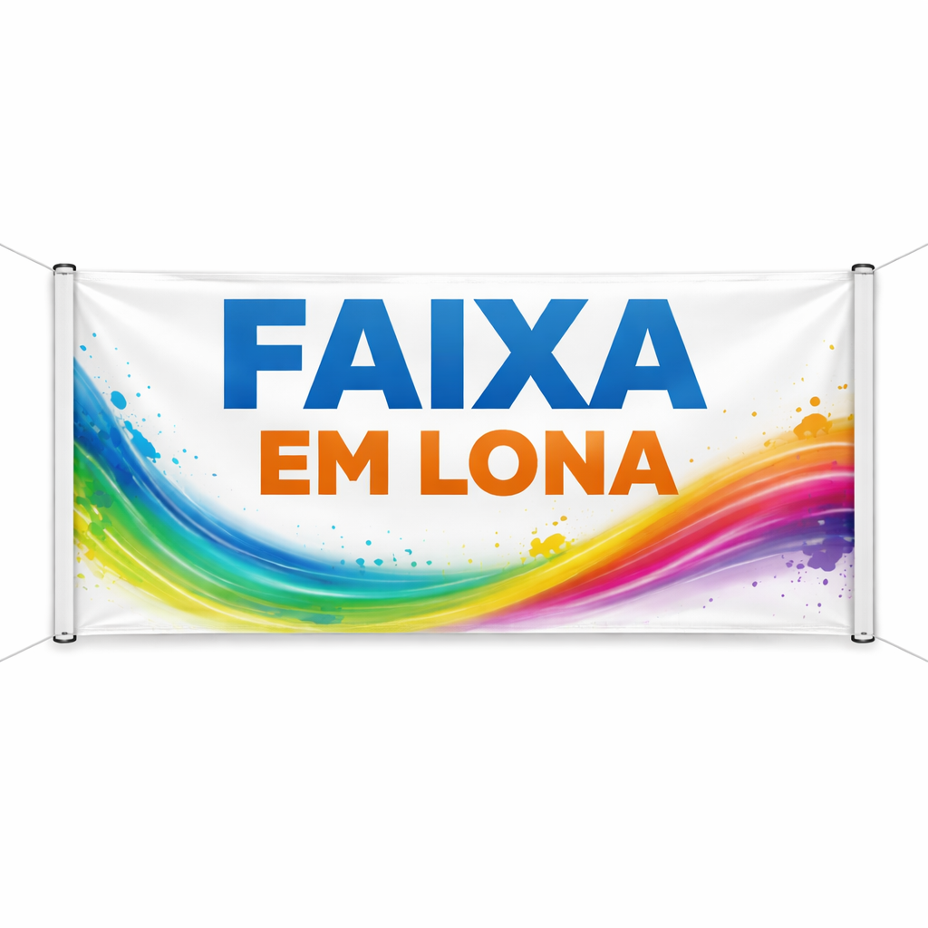 Faixa em Lona  - Produção Express - 24 Horas Úteis