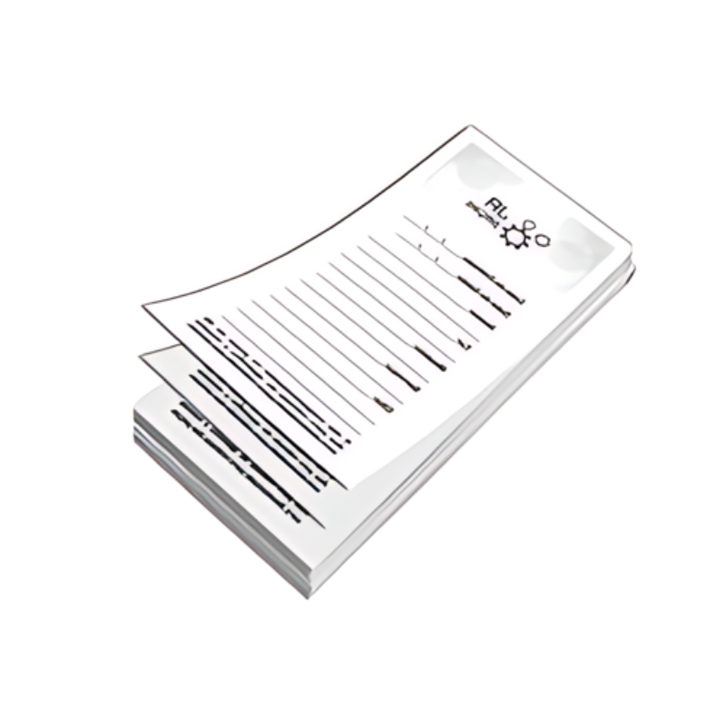 Bloco | 10x30cm | 1/0 | 50 Folhas x 1 Via