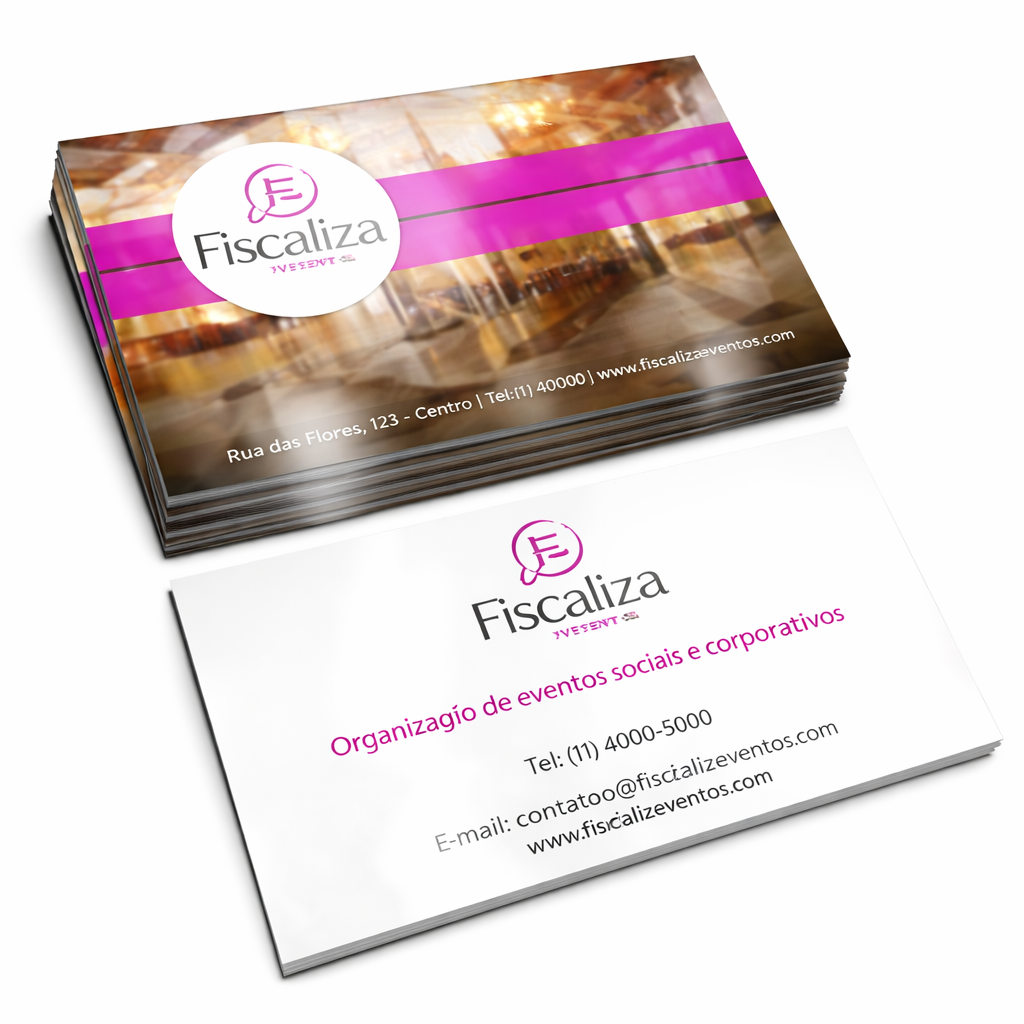 Cartão de Visitas  250g | 4/4 - Frente e Verso | Verniz Total Frente