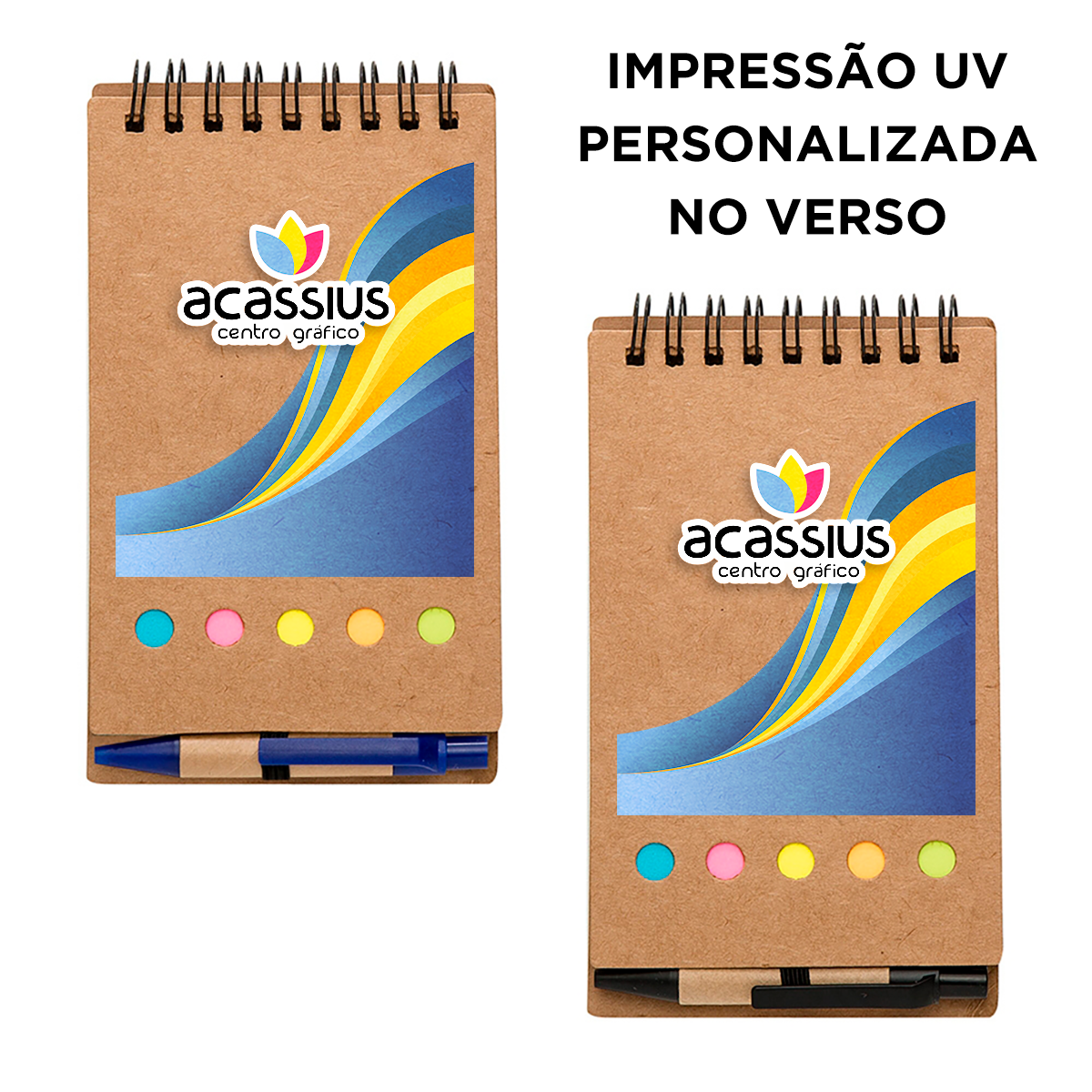 Bloco de anotações com post-it 8,8x15,8cm