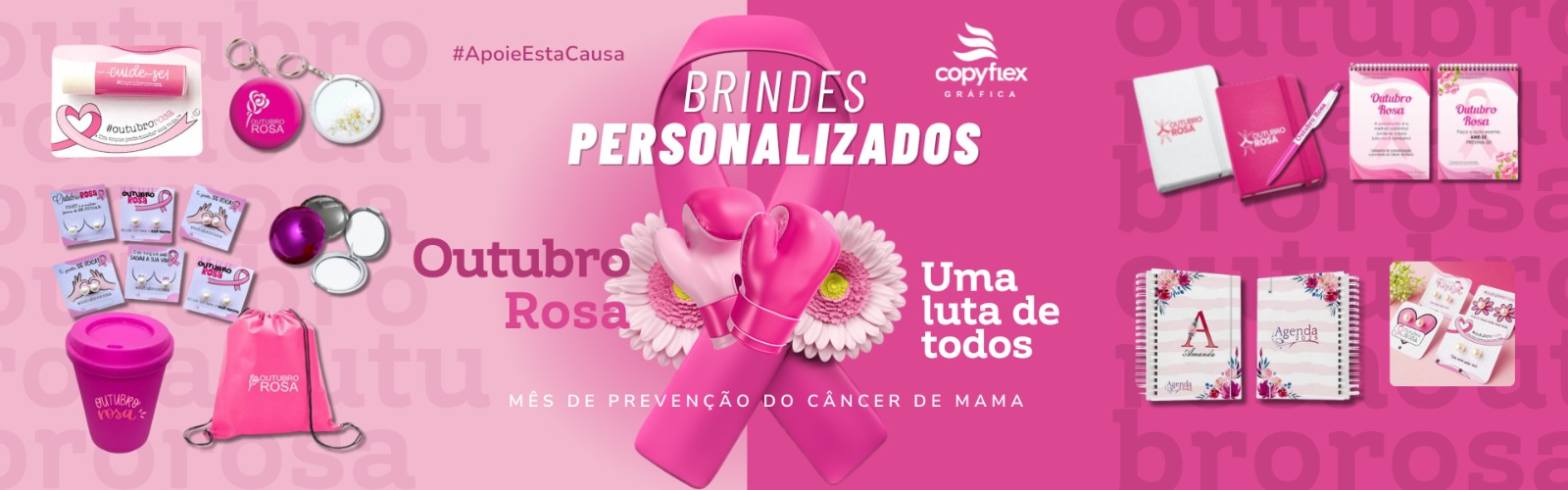 Brindes Personalizados Outubro Rosa