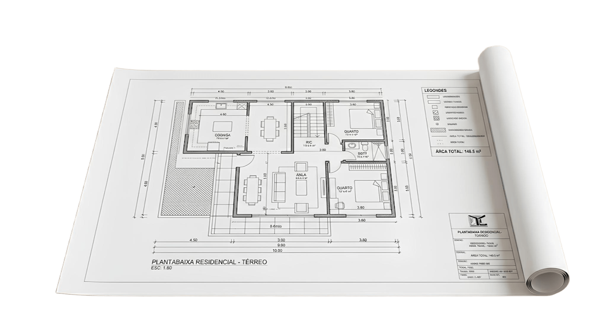 Plotagem A0 Monocromática (P&B)