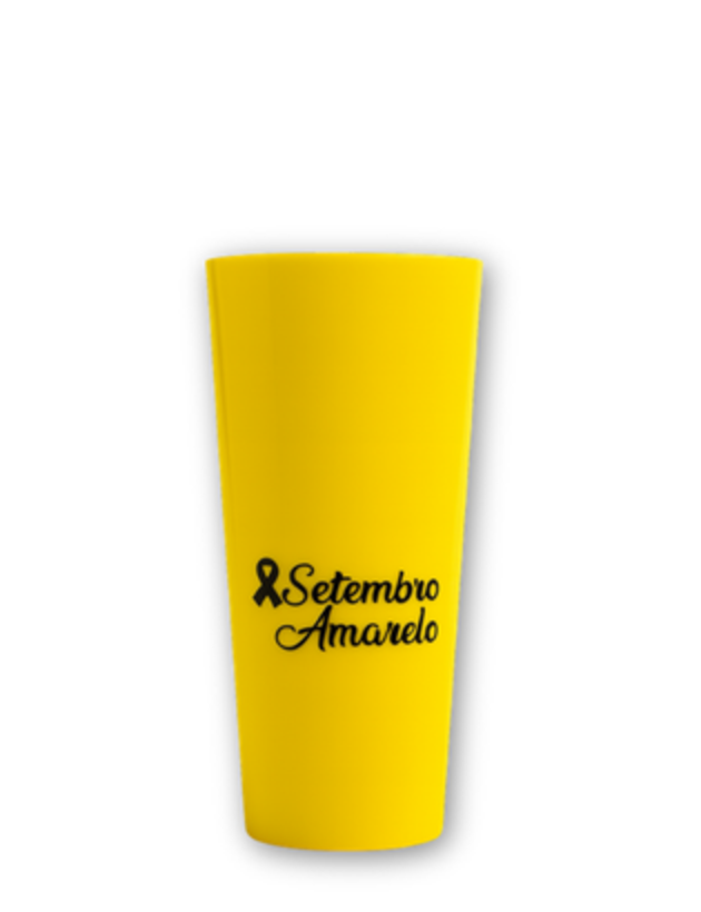 Copo Long Drink Leitoso Setembro Amarelo