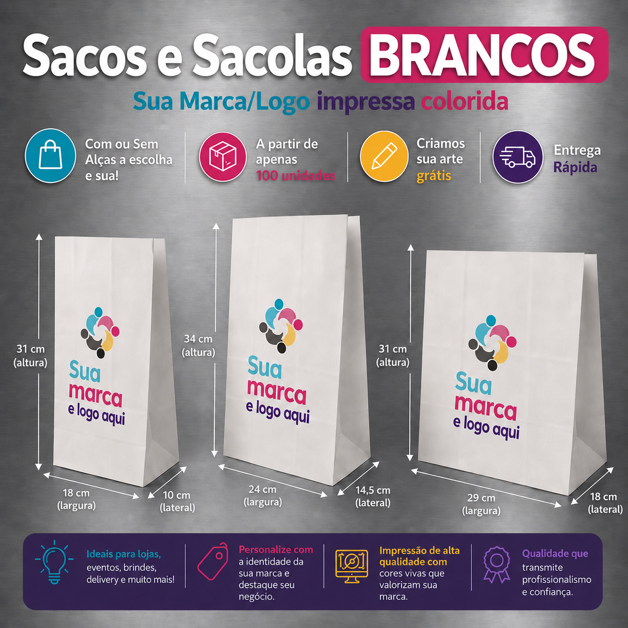 Sacos e Sacolas Digitais M