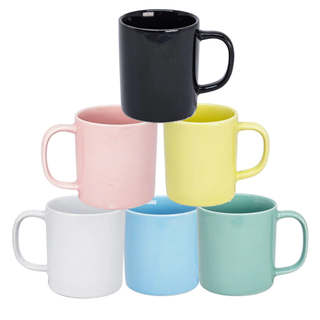 CANECA DE CERÂMICA INTEIRA COLORIDA
