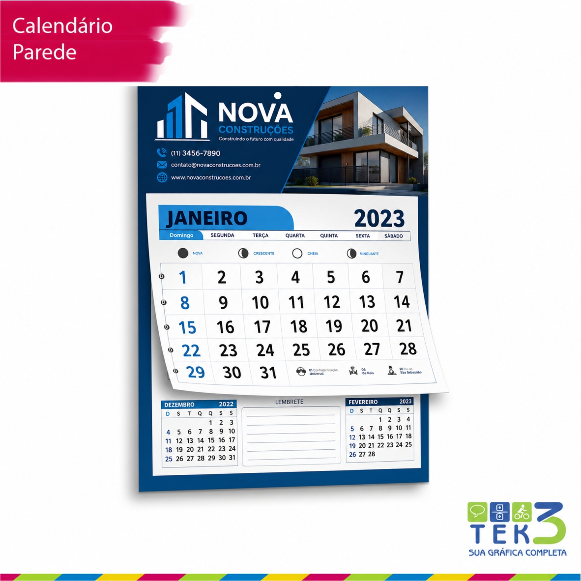 Calendário de Parede