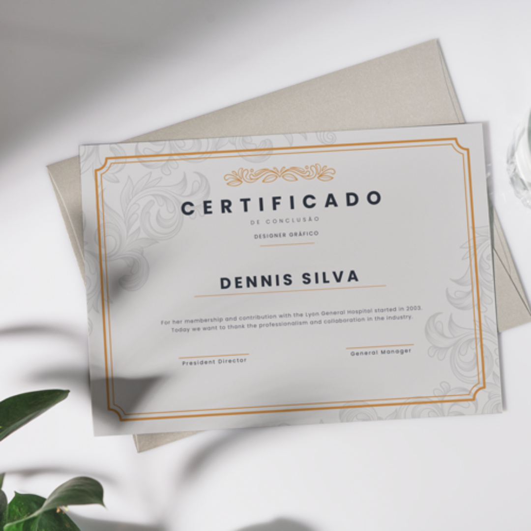 Certificado A5 Reciclato 240g Frente Colorida