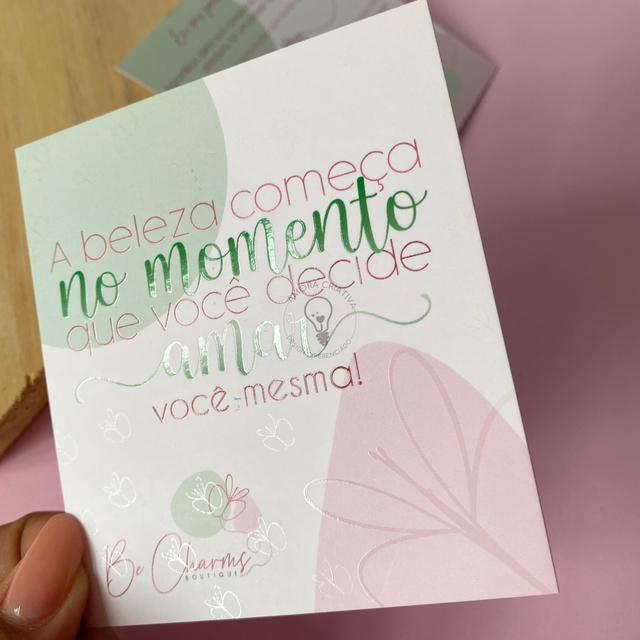 Cartão Postal 9x10cm Couchê 250g Laminação Fosca + UV Localizado (4x0)
