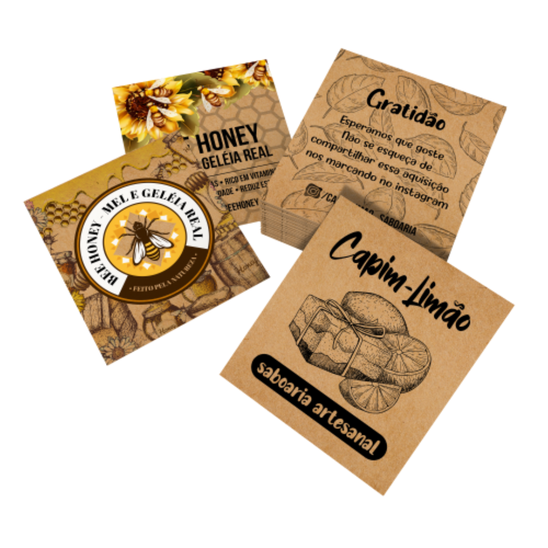 Cartão Postal 9x10cm Kraft 240g Sem Verniz (4x4)