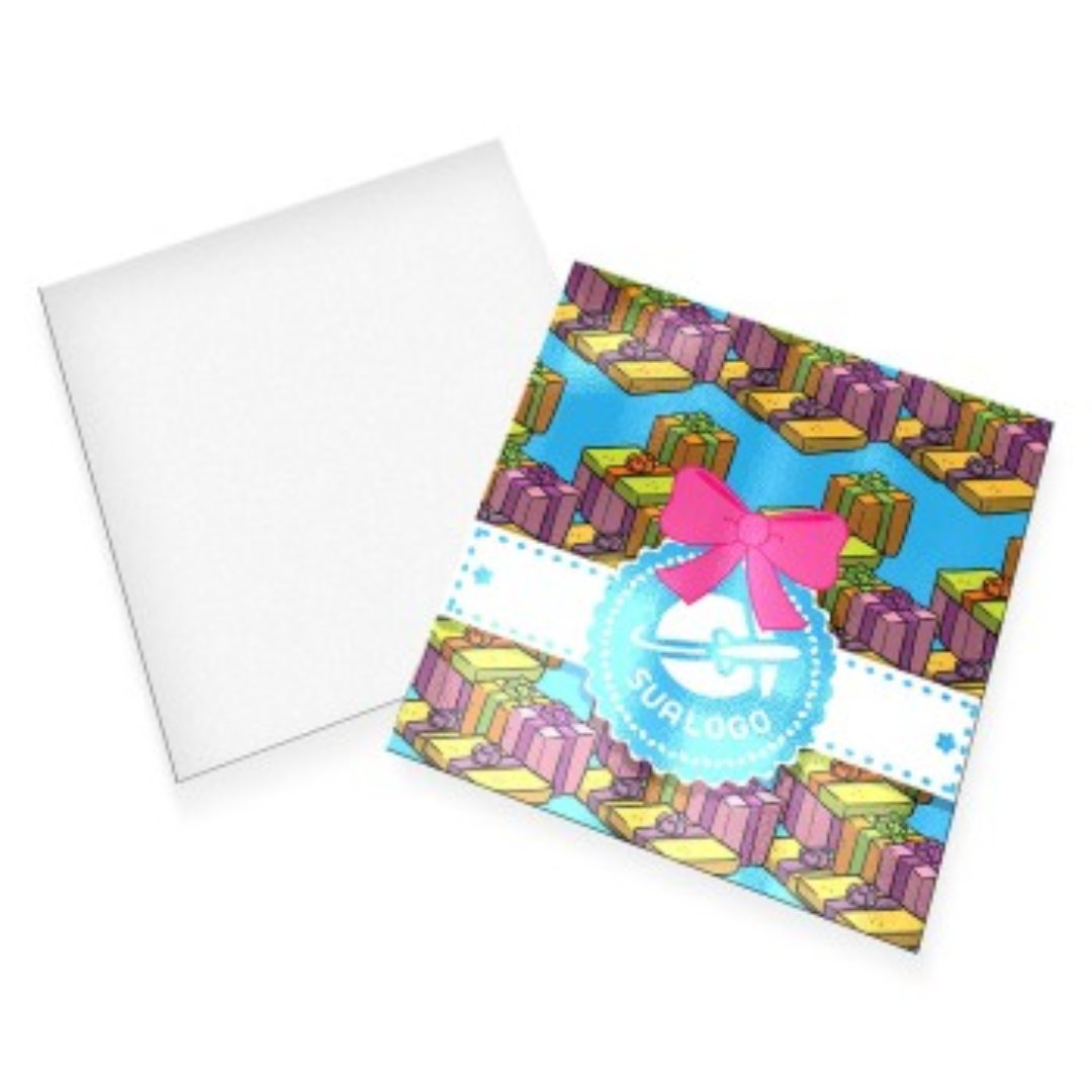 Cartão Postal 9x10cm Couchê 300g Laminação Fosca + UV Localizado (4x0)