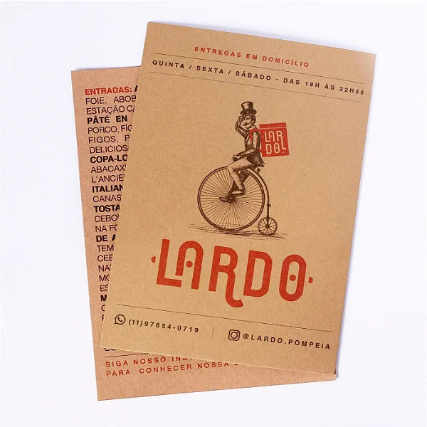 Cartão Postal 9x15cm Kraft 240g Sem Verniz (4x4)