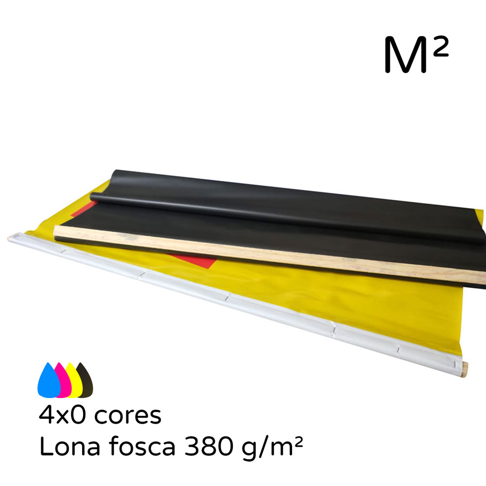 Faixa impressa em lona fosca