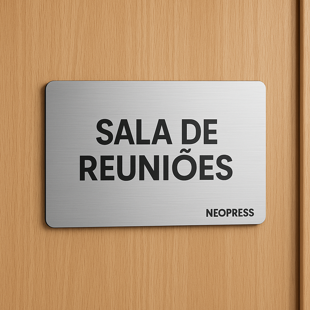 PLACA SINALIZAÇÃO PARA PORTA