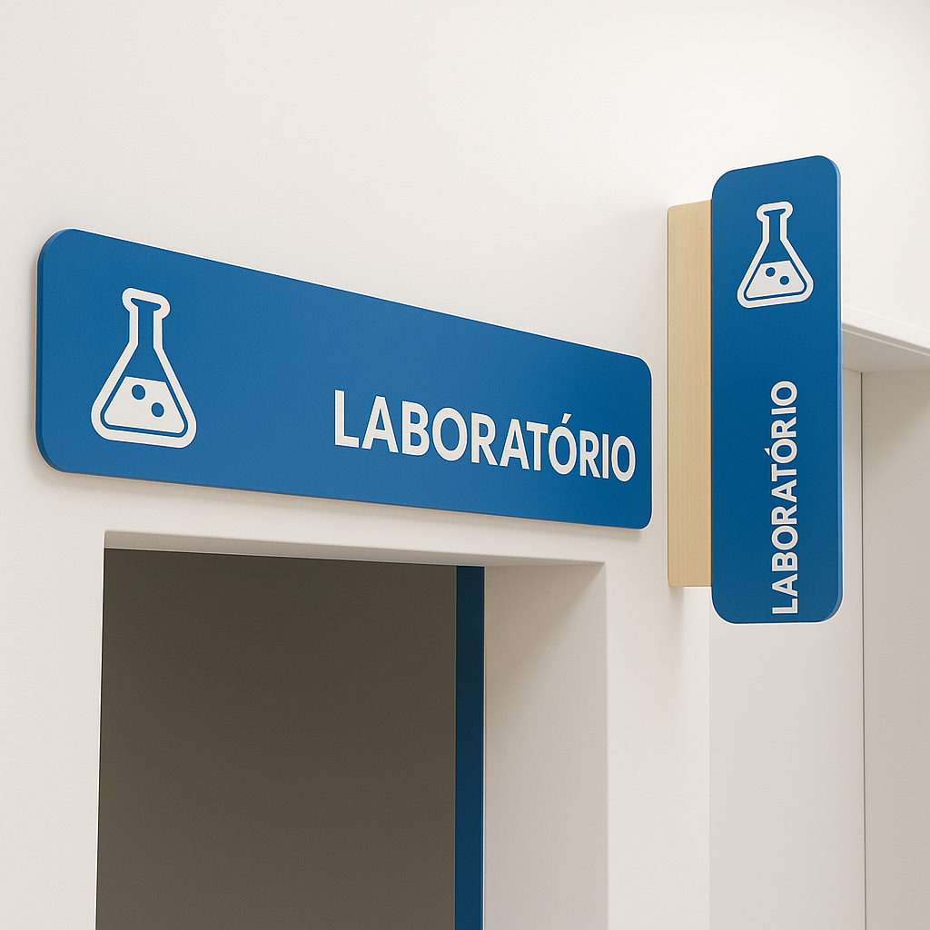 PLACAS DE SINALIZAÇÃO CORPORATIVA