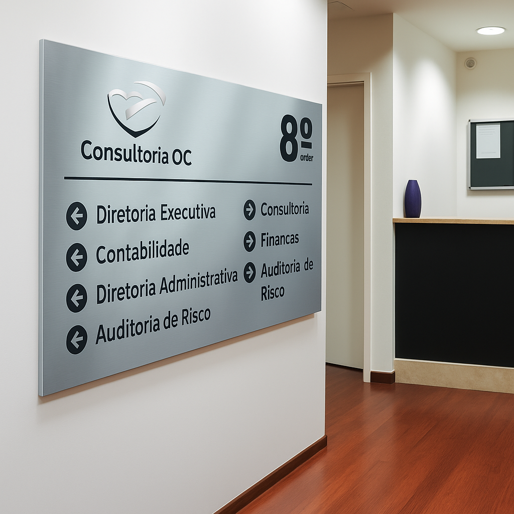 PLACAS DE SINALIZAÇÃO DE SETORES