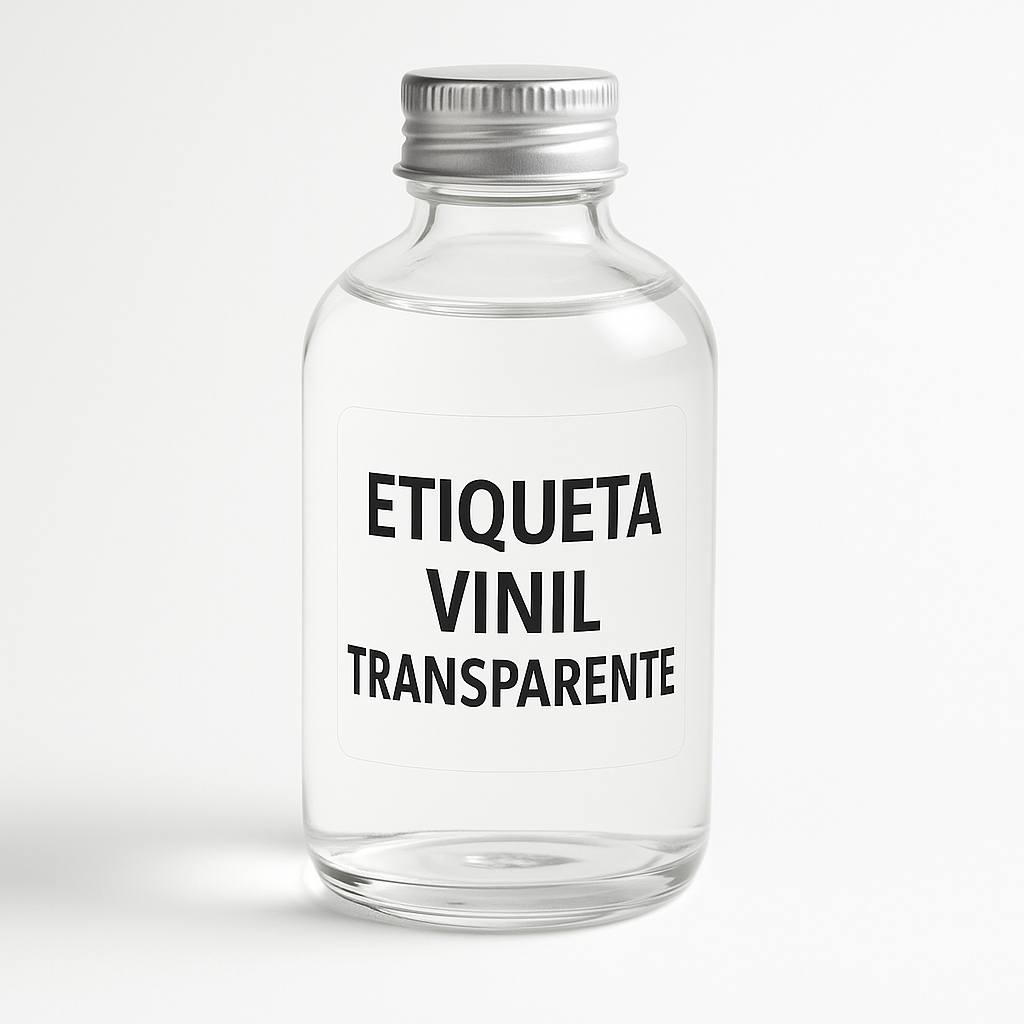 ETIQUETA VINIL TRANSPARENTE
