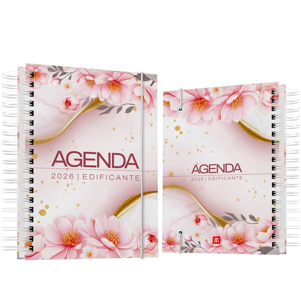 Agenda 2026 floral edificante modelo 08