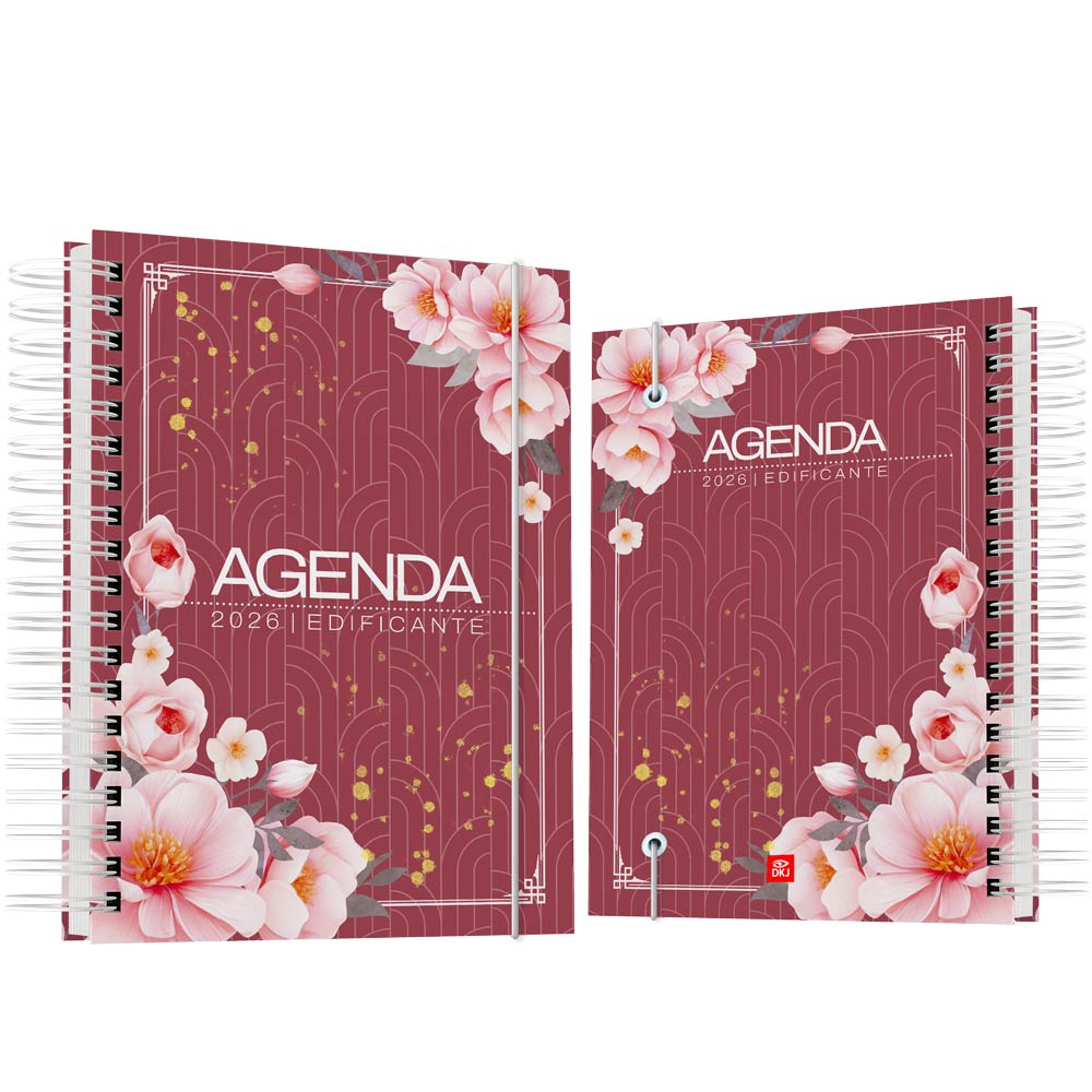 Agenda 2026 floral edificante modelo 10