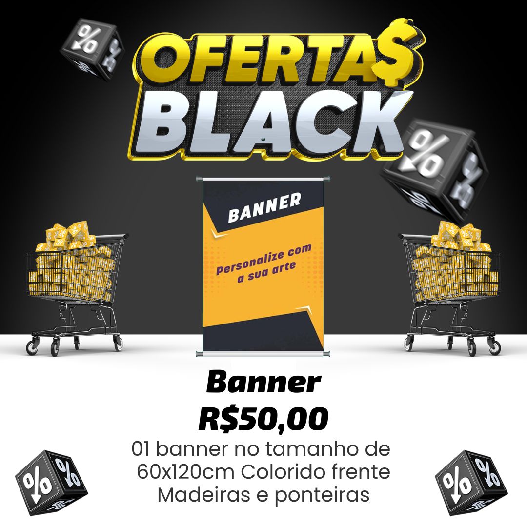 Black friday banner 60x120cm