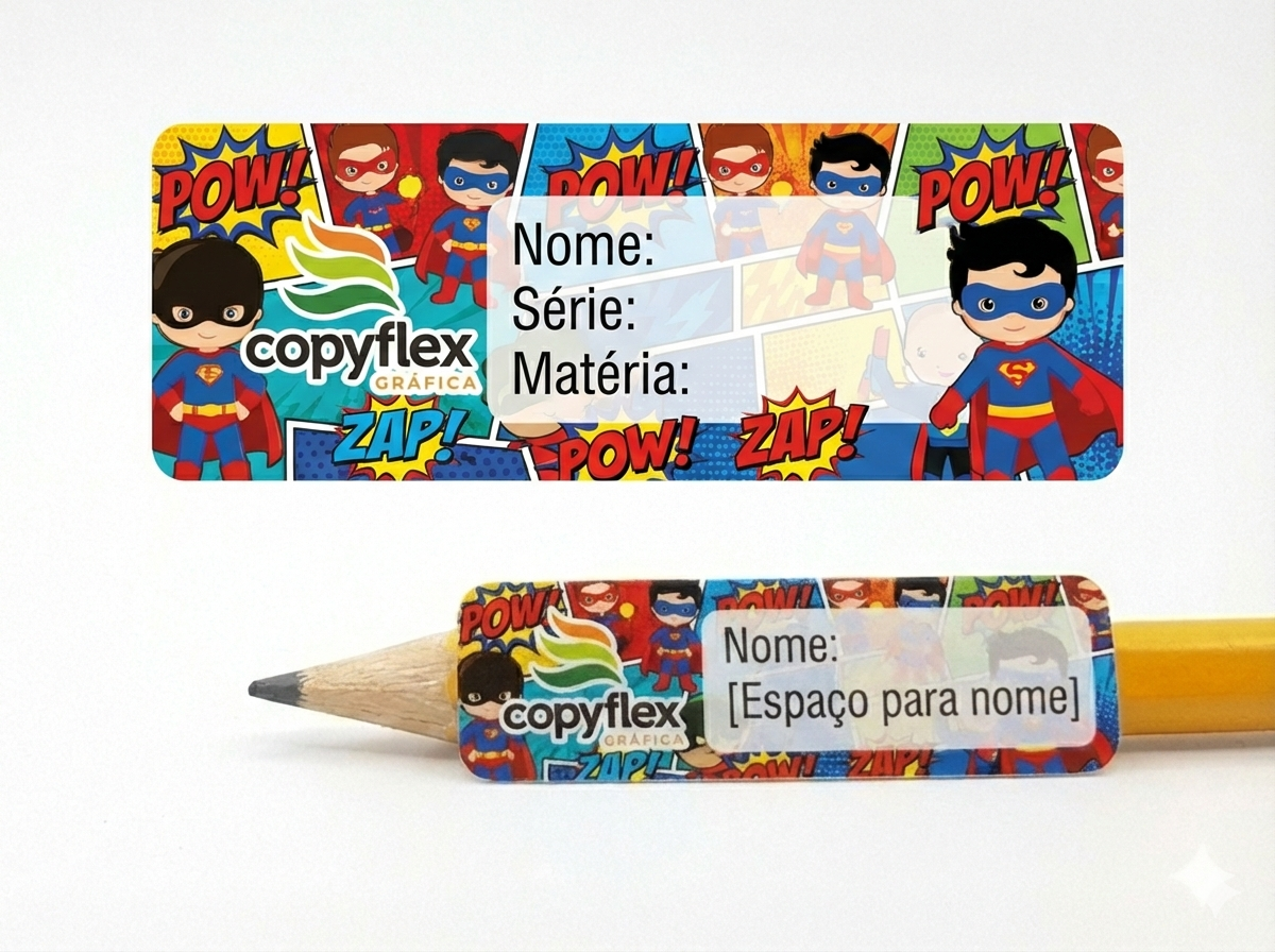 Etiqueta Escolar Pequena