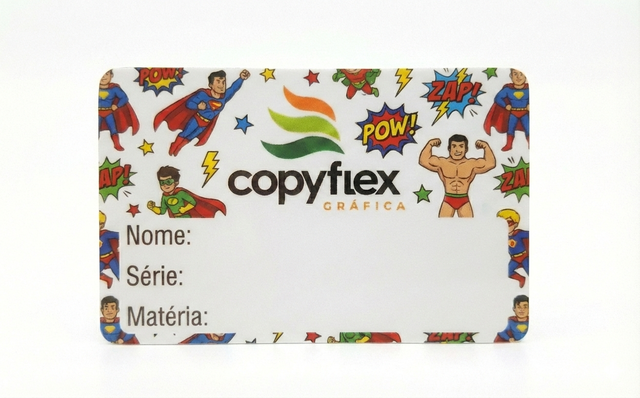 Etiqueta Escolar Grande