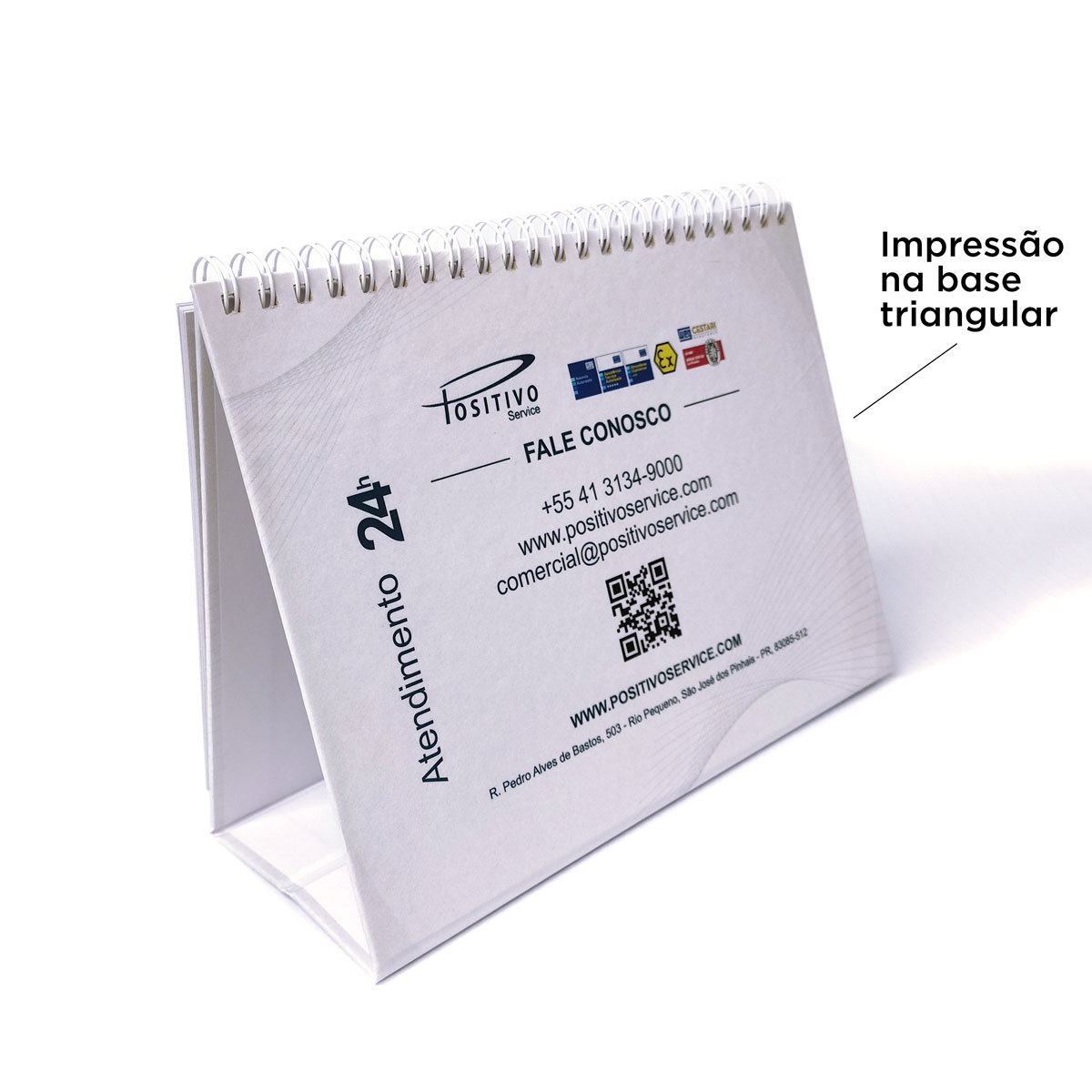 Calendário de mesa com Impressão na base rígida Horlle