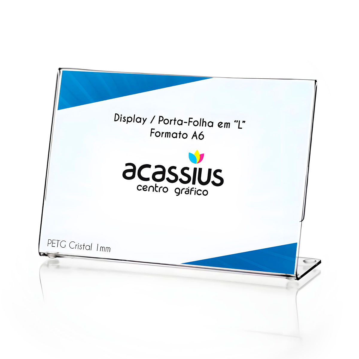 Display - Porta Folha em ”L” A6 15x10cm Horizontal