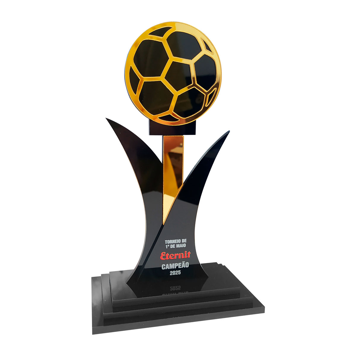 Troféu em acrílico com sobreposição