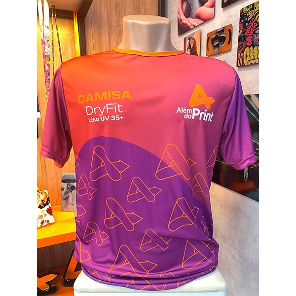 Camisa Impressão Total Impressão aberta + costura Tecido de Dyrfit ...