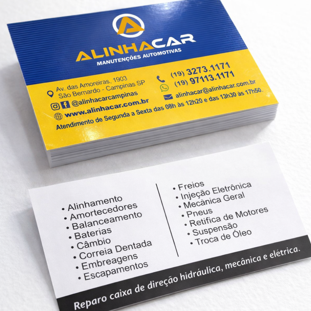 Cartão de Visita Couchê 300g