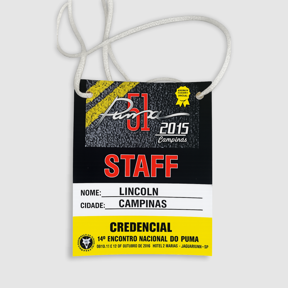 Credencial para Eventos em Papel