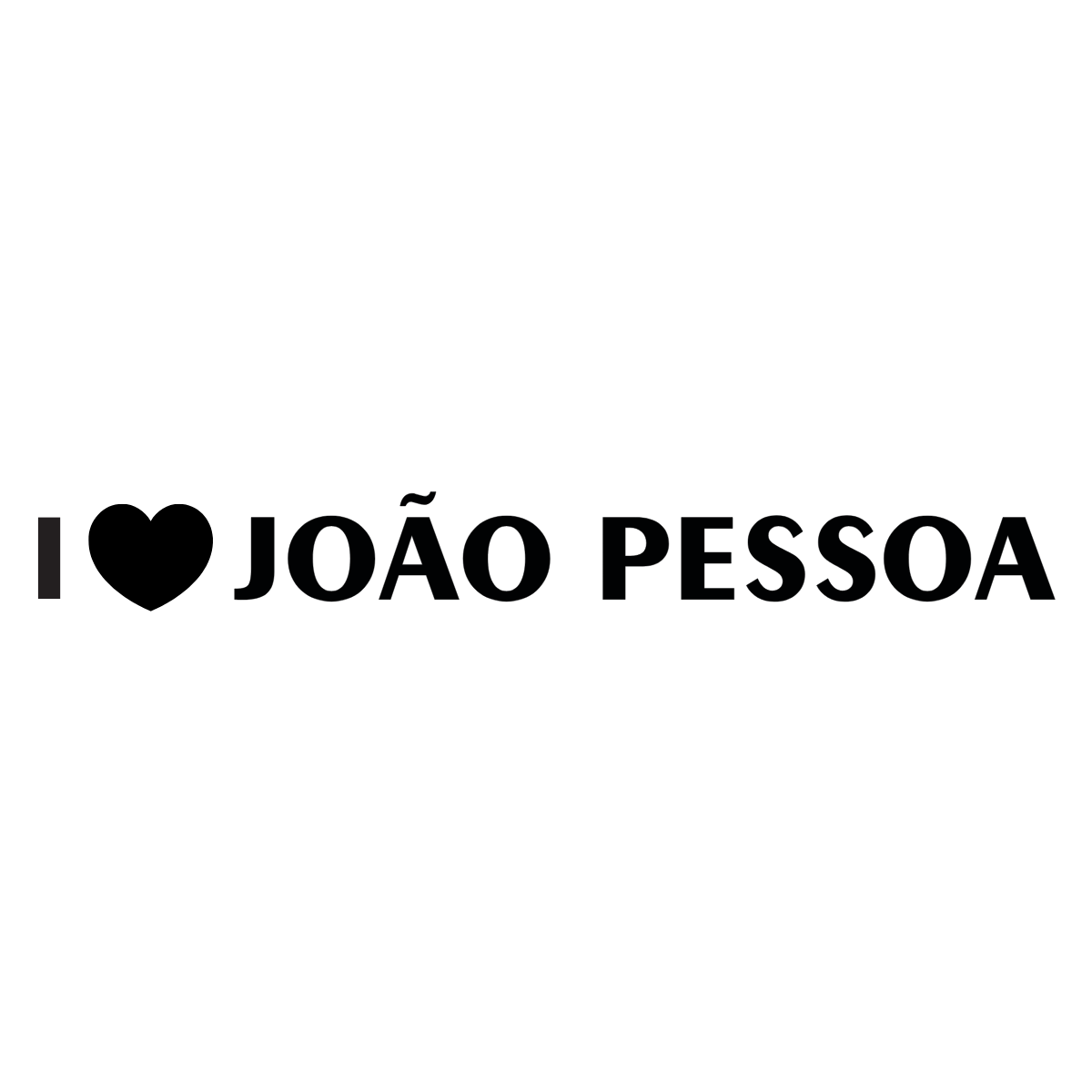 Adesivo Para Carro Eu amo João pessoa