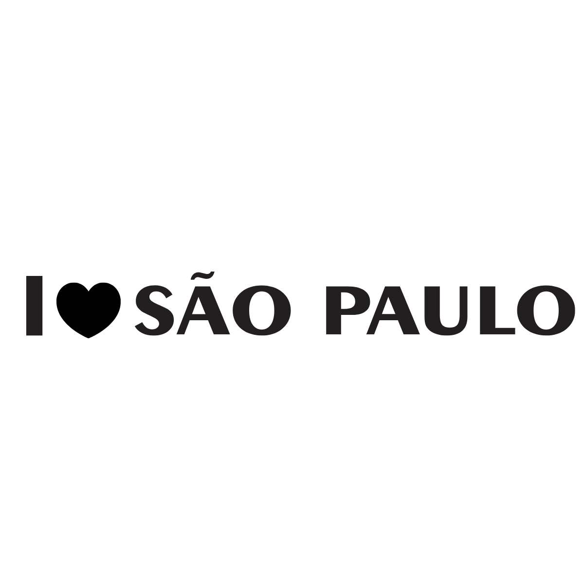 Adesivo Para Carro Eu Amo São Paulo