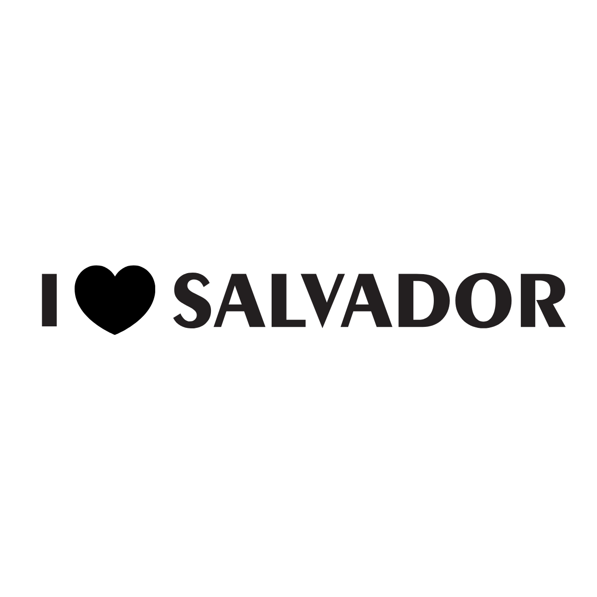 Adesivo Para Carro Eu Amo Salvador