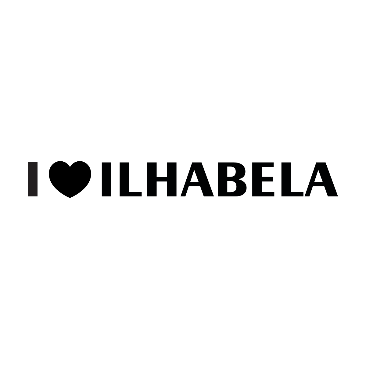 Adesivo Para Carro Eu Amo Ilhabela