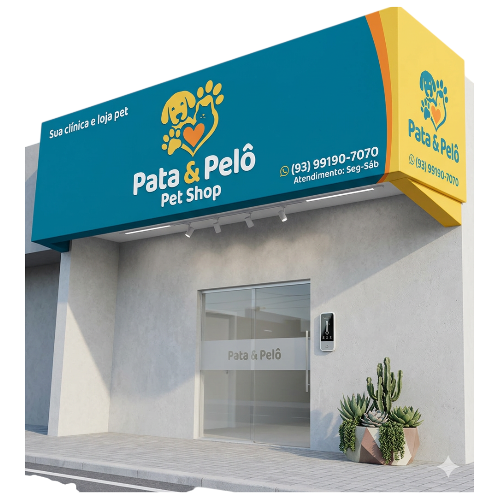 Fachada Comercial em Lona