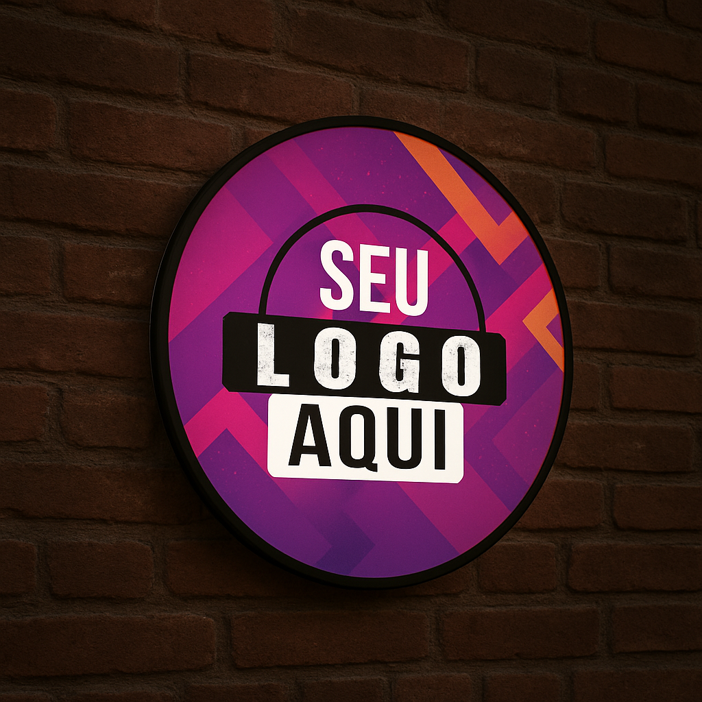 Luminoso Redondo Externo 60cm 1 face