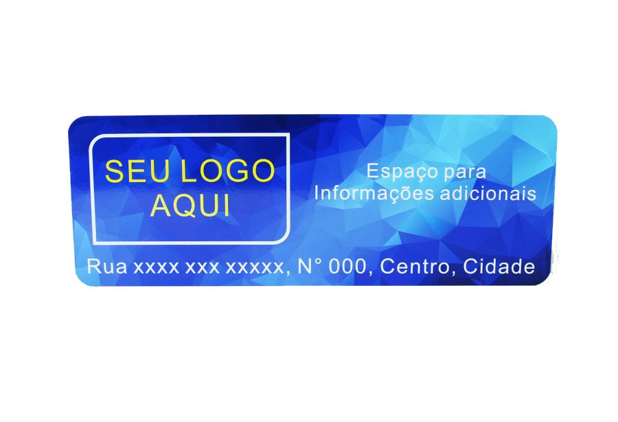 Kit 20 Placa de Sinalização indentificação de Empresa 10X8cm