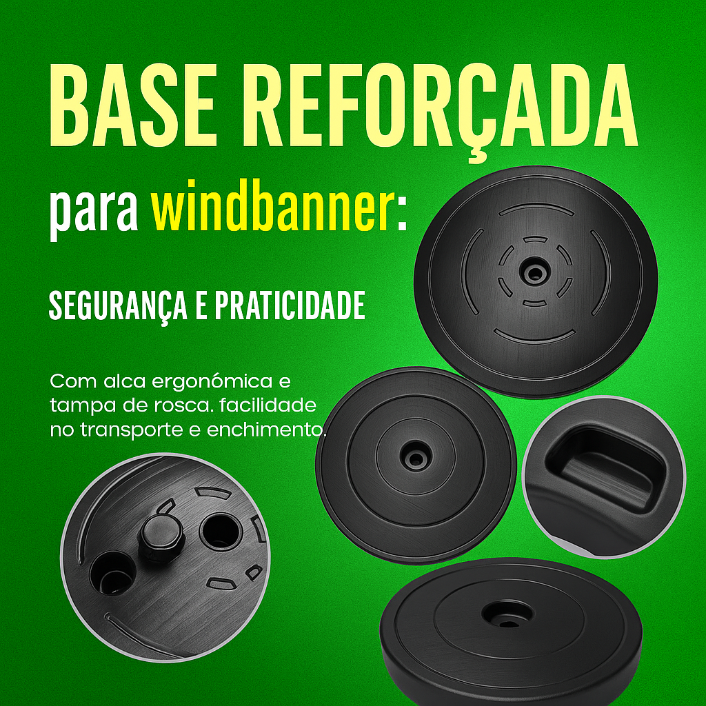 Base WindBanner Plástico Redondo Super Resistente - Ultra-V Print ...