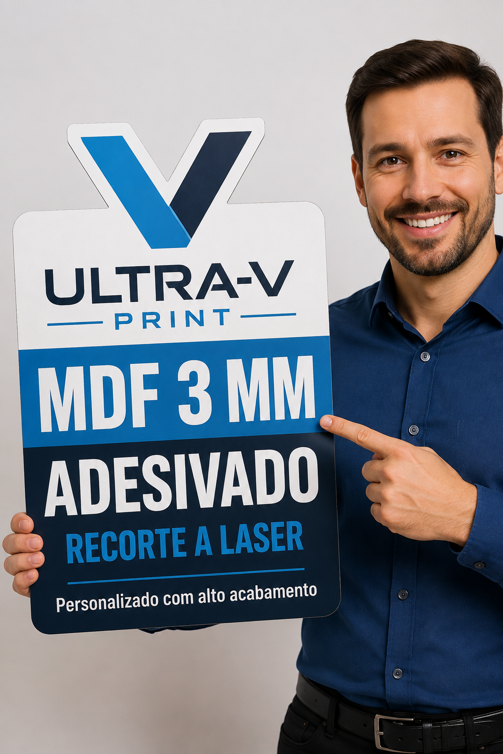 MDF 3 mm Adesivado com corte a laser