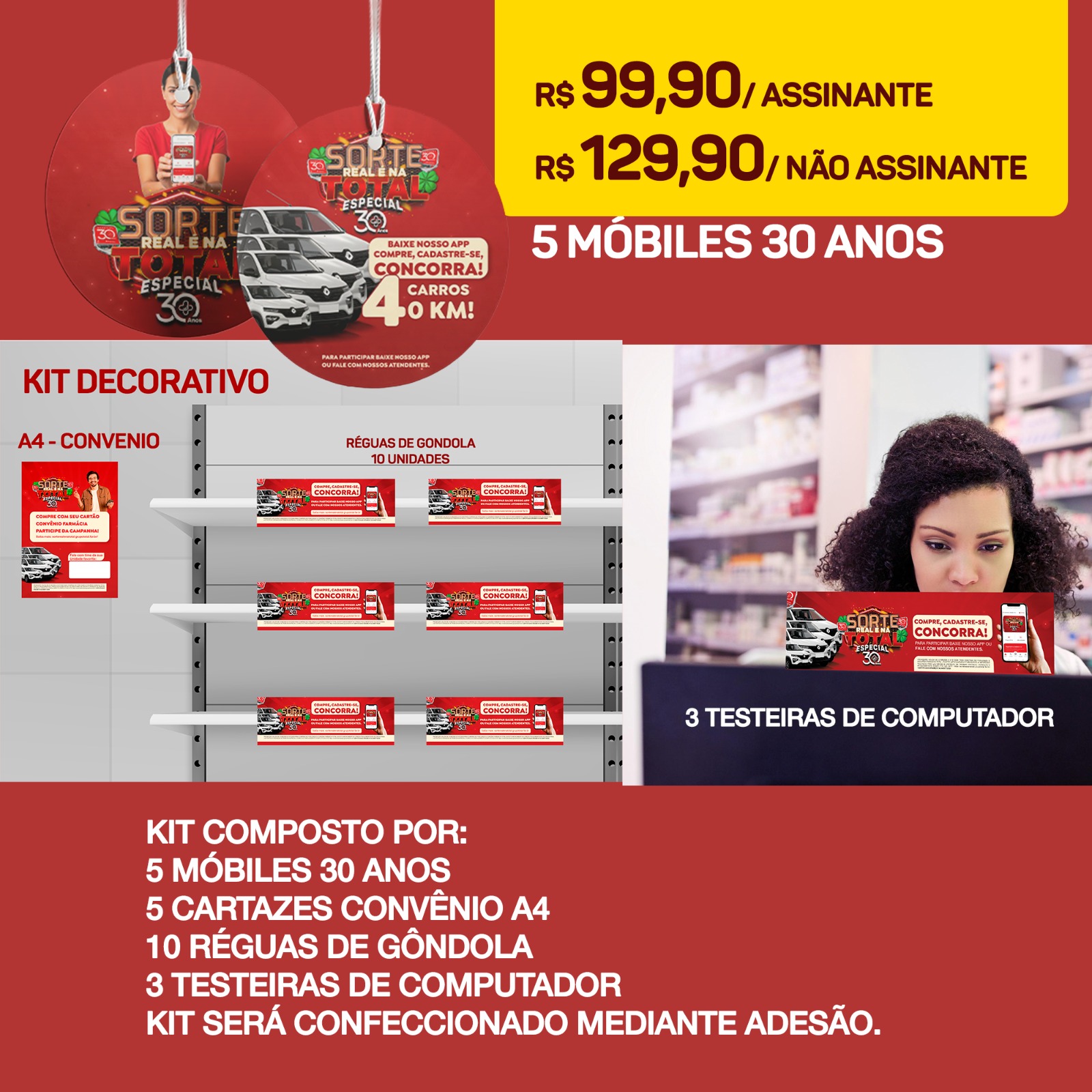 Kit Mini Sorte Real- 30 Anos - Avulso