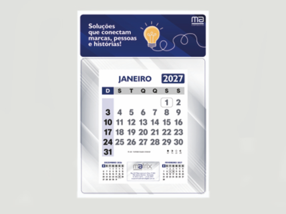 Folhinha com meses avulsos