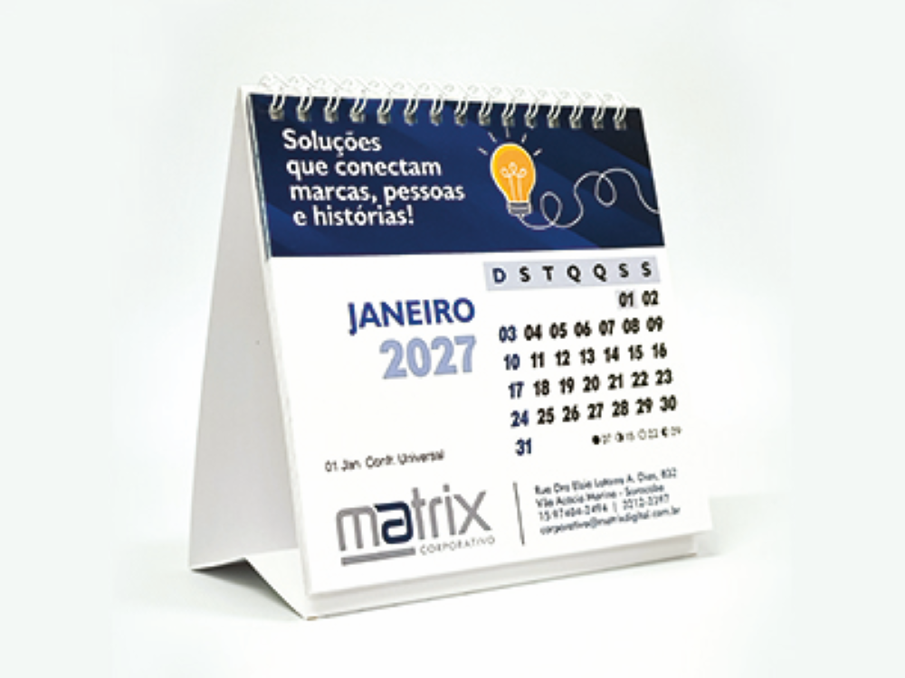 Calendário de mesa