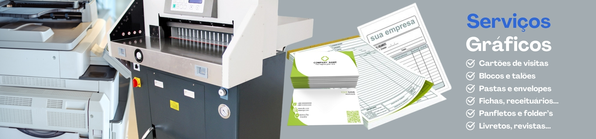 Banner Principal Serviços Gráficos