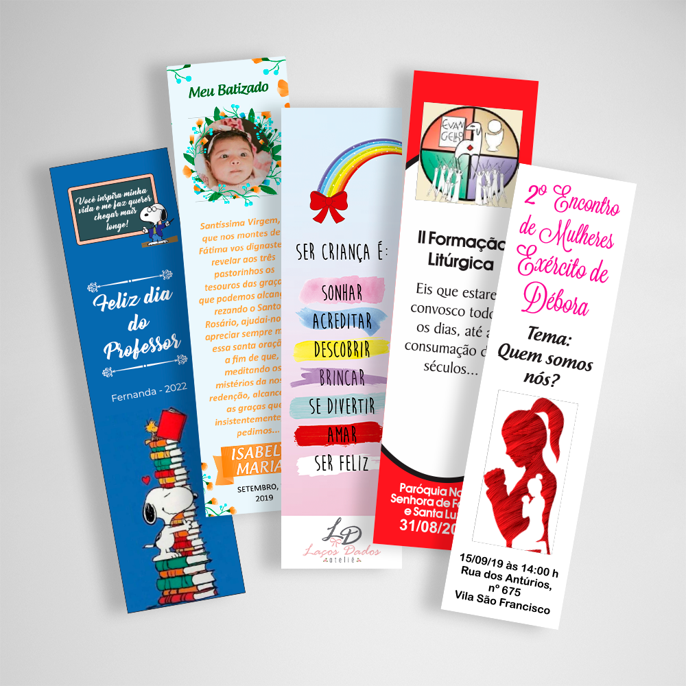 Marcador de Página Personalizado impressão Color