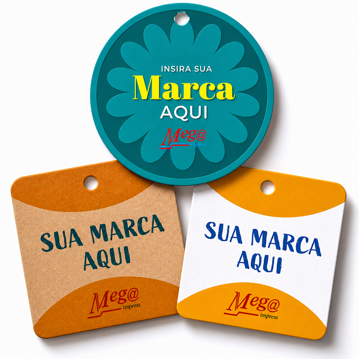 Tag Quadrado e Redonodo