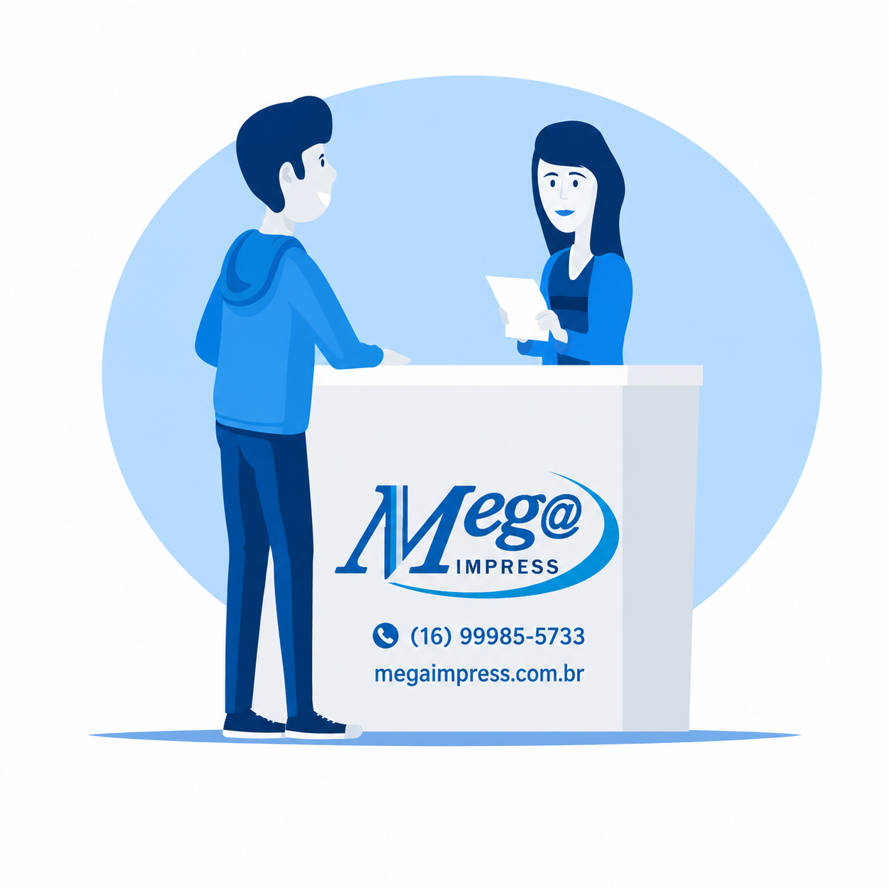 Serviços Gráficos  (atendimento local/balcão) - SERVG